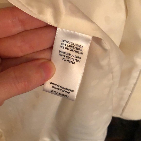 Jacob Wool Pea Coat in Ivory XS - Picture 3 of 3